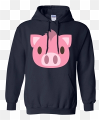 Pig Face Emoji Hoodie - Adidas Rick And Morty,Emoji Leaf And Pig