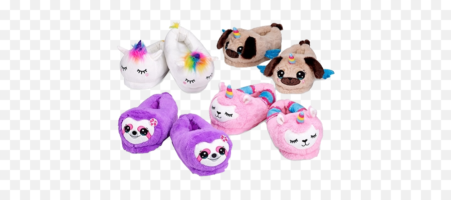 Top Trenz Fuzzy Fantasy Slippers One Size - Top Trenz Slippers Emoji,Emoji Slippers