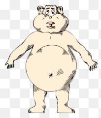 Microsoft Clipart Guy Microsoft Guy - Naked Fat Man Cartoon Emoji,Naked Man Emoji