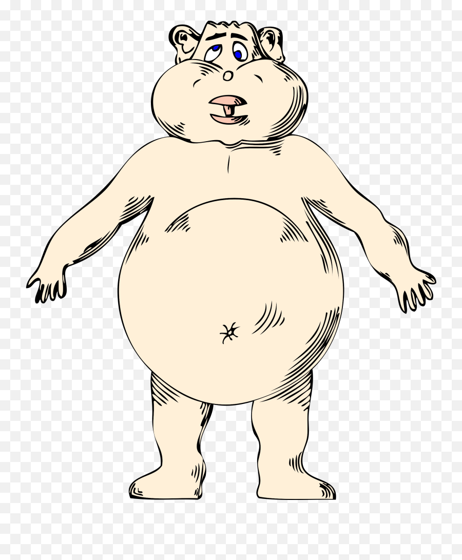 Microsoft Clipart Guy Microsoft Guy - Naked Fat Man Cartoon Emoji,Naked Man Emoji