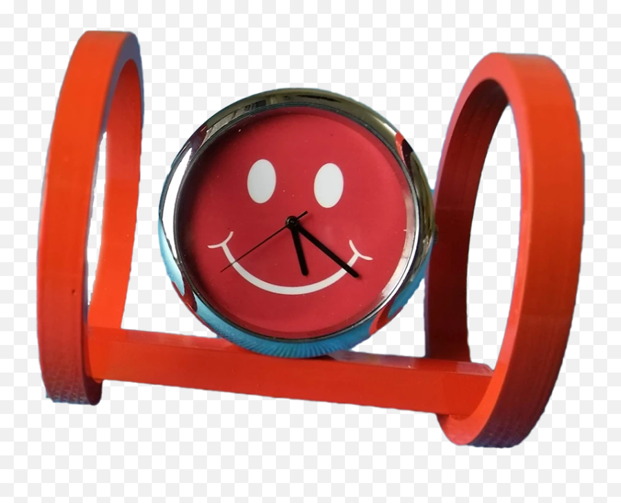 Smiley Table Clock - Circle Emoji,Thinky Emoji