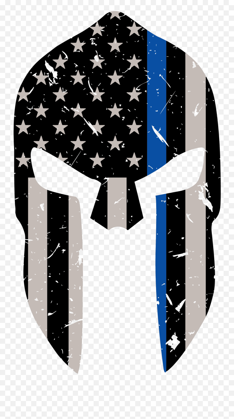 Spartan Helmet Transparent Background - Blue Line Spartan Helmet Tattoo Emoji,Spartan Helmet Emoji