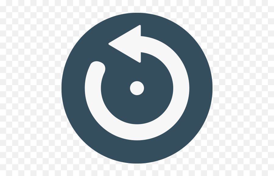Circular Arrow Pointing To Left Icon - Circle Emoji,Left Arrow Emoji
