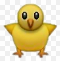 Kruelcandy Bird Yellow Tweet Emoji - Emojis Pollito De Whatsapp