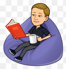 Zach Emoji - Woman Sitting Bitmoji Transparent Background