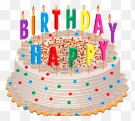 Trending - Happy Birthday Cake With Transparent Background Emoji