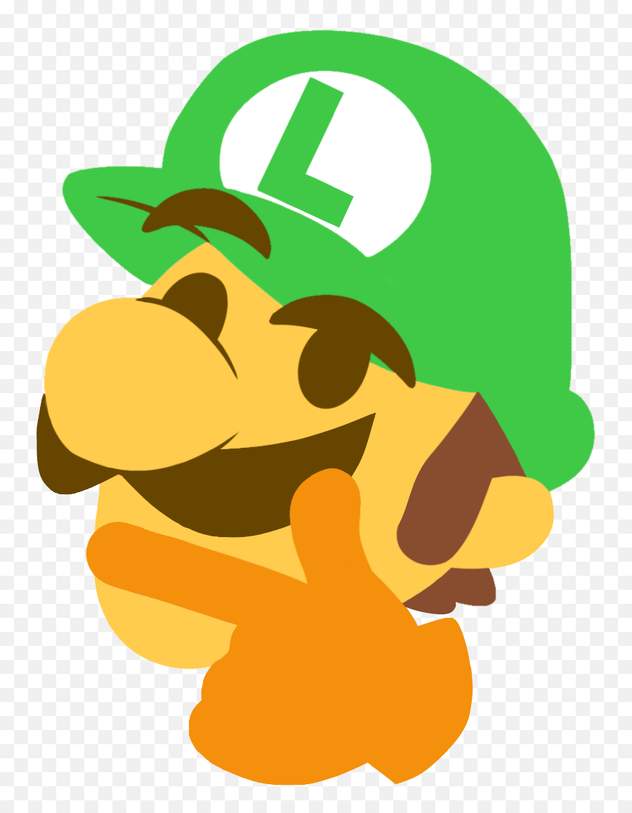 Thonkluigi - Discord Emoji Luigi Emoji,Thinking Emoji Made Of Thinking Emojis