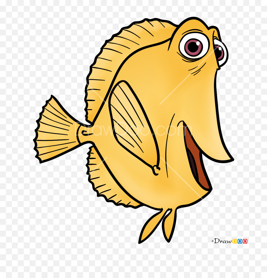 How To Draw Bubbles Dory And Nemo - Bubbles Finding Nemo Drawing Emoji,Dory Fish Emoji