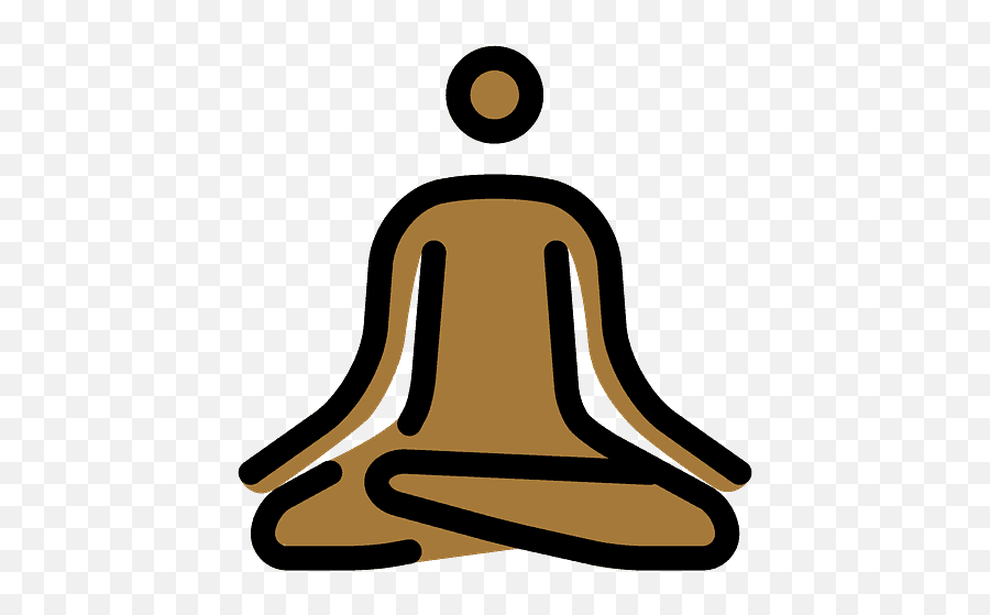 Person In Lotus Position Emoji Clipart - Clip Art,Meditation Emoji