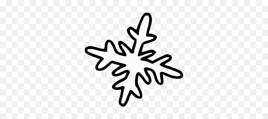 Hand Drawn Snowflake Black And White Clipart Free Svg File - Language Emoji,Snowflake Emoji Png