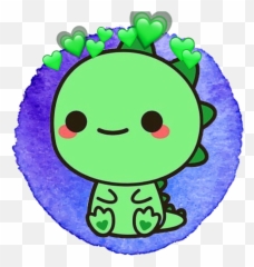 Dino Sticker - Cutest Dinosaur In The World Clipart Full Easy Silhouettes Emoji
