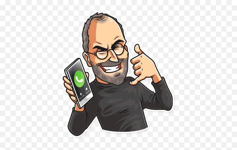 Steve Jobs Whatsapp Stickers - Steve Jobs Stickers Emoji,Emoji 2 Steve Jobs