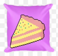 Square Pillow Case W Stuffing - Pixel Art Food Png Clipart Square Pillow Clipart Png Emoji,Ice Cream Emoji Pillow