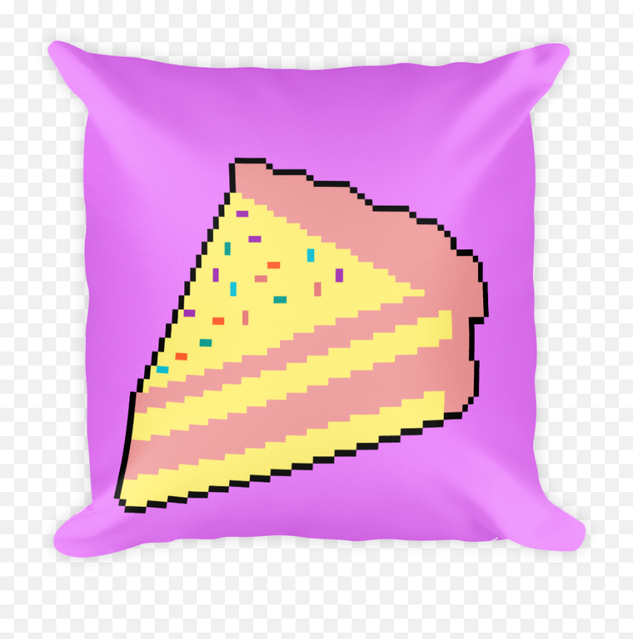 Square Pillow Case W Stuffing - Pixel Art Food Png Clipart Square Pillow Clipart Png Emoji,Ice Cream Emoji Pillow