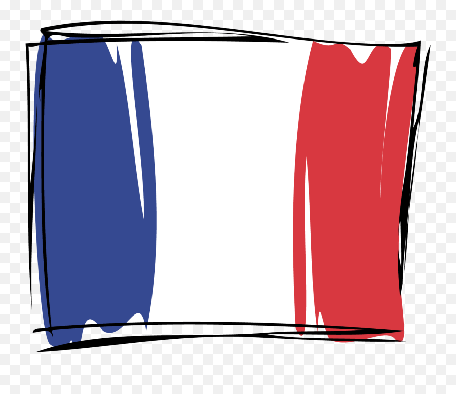 French Drawing Flag France Transparent Png Clipart Free - French Flag Drawing Png Emoji,Paris Flag Emoji
