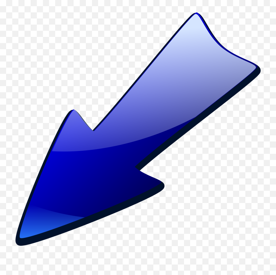 Clipart Arrows Pointing Down - Arrow Pointing Down Left Emoji,Emoji Arrows
