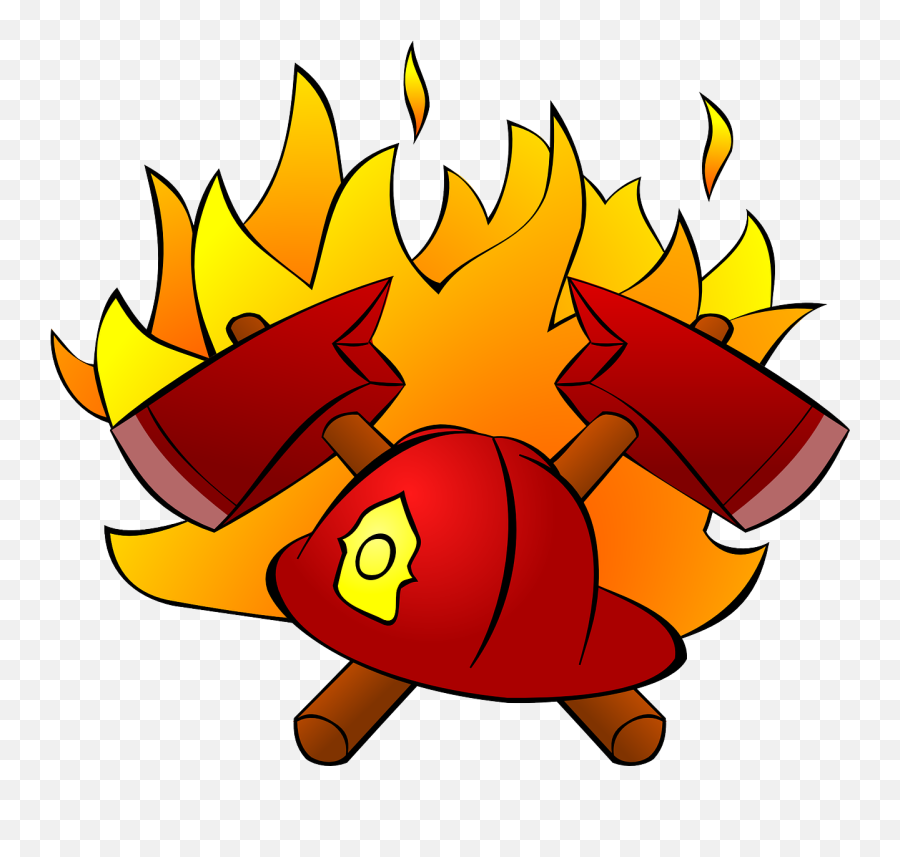 Firefighters Axe Emblem Fire Hat - Firefighter Clipart Emoji,Fire Hydrant Emoji