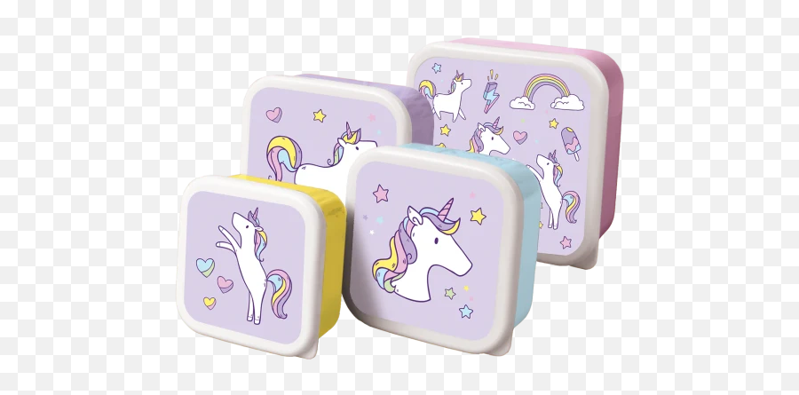 Unicorn Wishes Lunch Box Set - Lunch Box Unicorn Emoji,Emoji Lunch Box