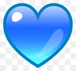 Blue Heart Emoji For Facebook Email Sms - Small