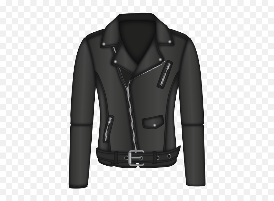 Leather Jacket - Zipper Emoji,Jacket Emoji