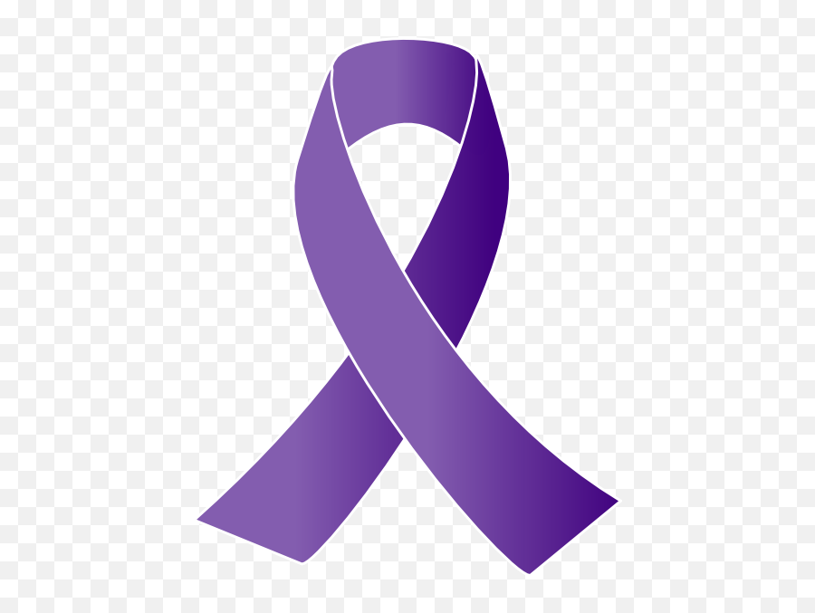 Free Cancer Awareness Clipart Download - Purple Cancer Ribbon Png Emoji,Black Ribbon Emoji