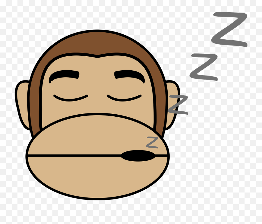 Ape Monkey Gorilla Drawing Download - Monkey Sleep Cartoon Png Emoji,Monkey Emoji