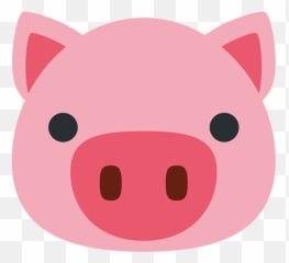 Twitter Animals Nature Emojis For Use - Pig Face Cartoon,Emoji Leaf And Pig