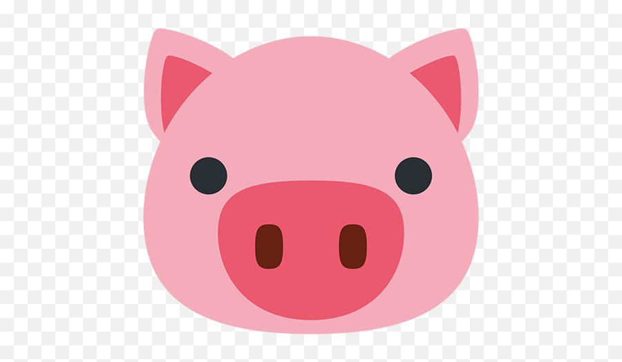 Twitter Animals Nature Emojis For Use - Pig Face Cartoon,Emoji Leaf And Pig