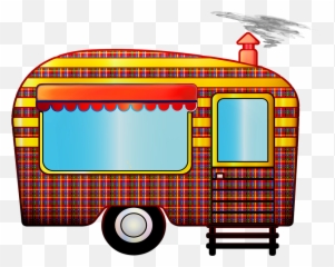 Retro Travel Trailer Caravan - Emoji