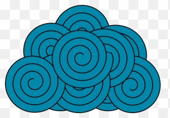 Textile Cloud Vector Clipart Image - Png Emoji