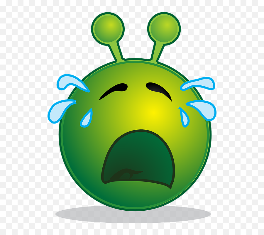 Alien Smiley Emoji - Alien And Sedition Act Clipart,Crying Emoji