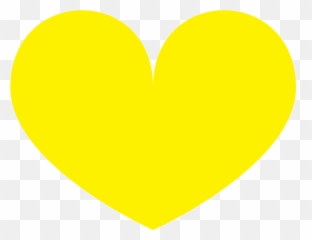 Yellow Heart Love Shapes Romantic - And Black Emoji