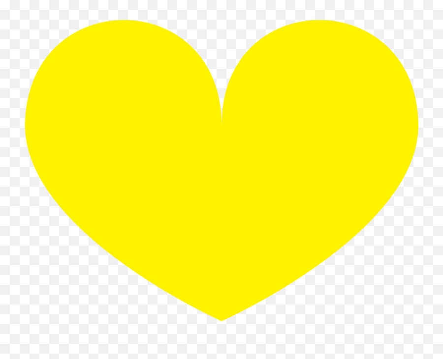 Yellow Heart Love Shapes Romantic - Yellow And Black Heart Emoji,Emoticons Blowing A Kiss