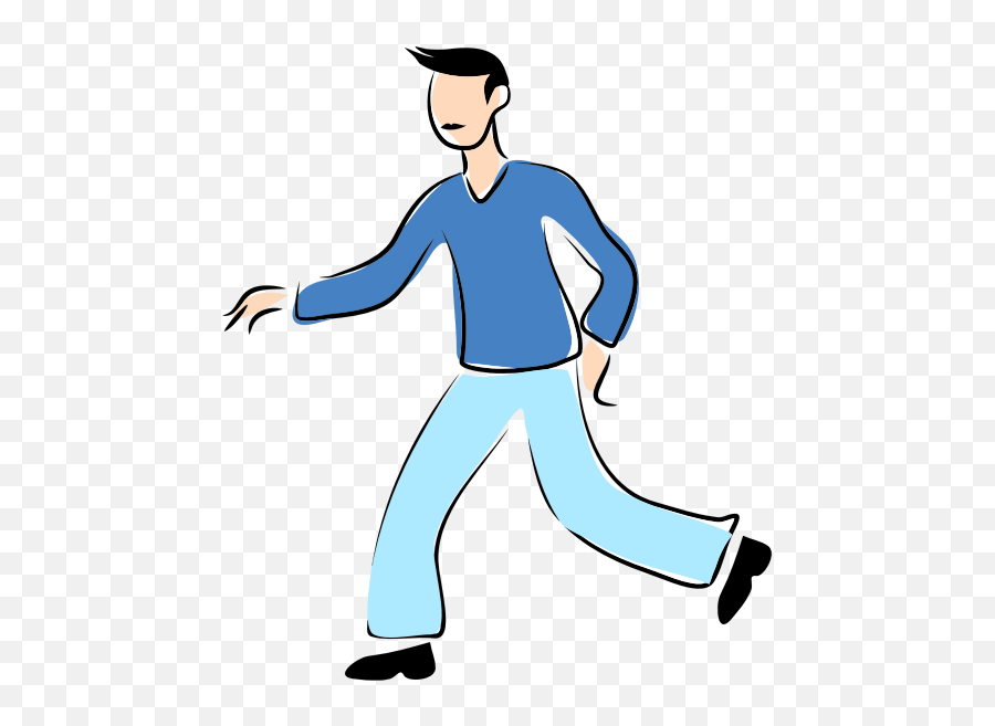 Walking Man Image - Guy Walking Clip Art Emoji,Male Dancer Emoji - free ...