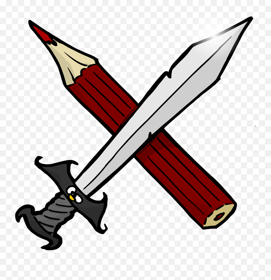 Sword Clipart Crossed Sword Sword - Sword And Pencil Emoji,Crossed Sword Emoji