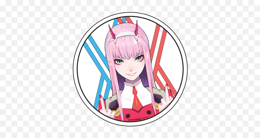 Two Png And Vectors For Free Download - Transparent Zero Two Cute Png Emoji,Zero Two Emoji