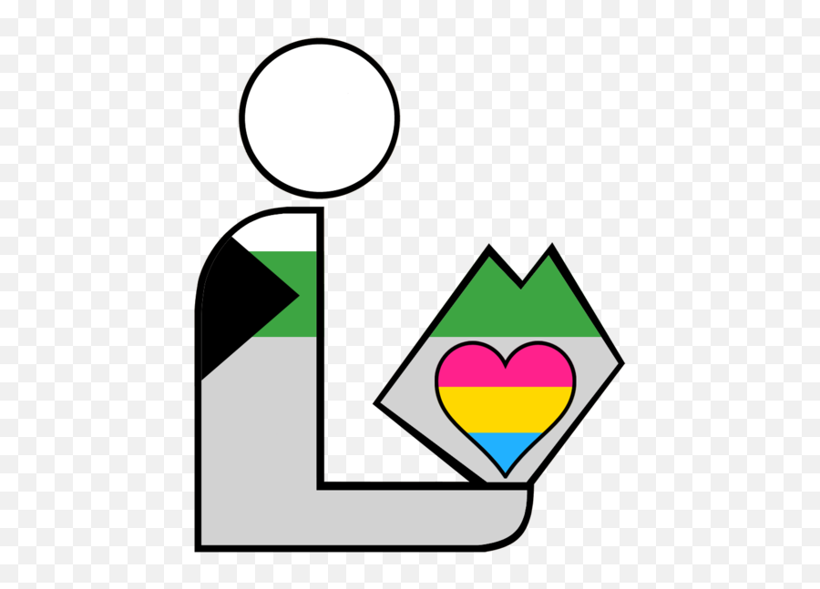 Pansexual Demiromantic Pride - Clip Art Emoji,Pansexual Symbol Emoji