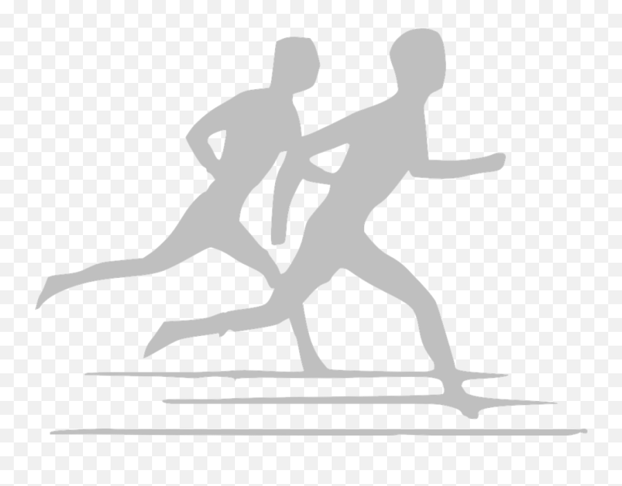 Corredores Silueta Aislados - Athletics Sports Clip Art Emoji,Volleyball Emoji Android