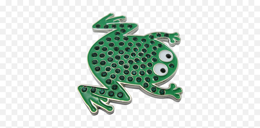 Green Frog Ball Marker Hat Clip - Frogs Emoji,Frog Emoji Hat