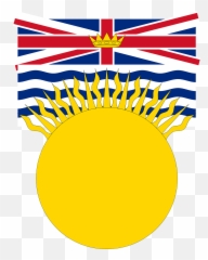 Flag British Columbia Sun Rays - Emoji