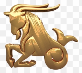 Signs Of The Zodiac Symbol - Golden Capricorn Emoji