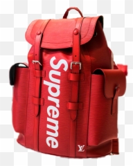 Supreme Backpack Bag Louisvuitton - Png Emoji