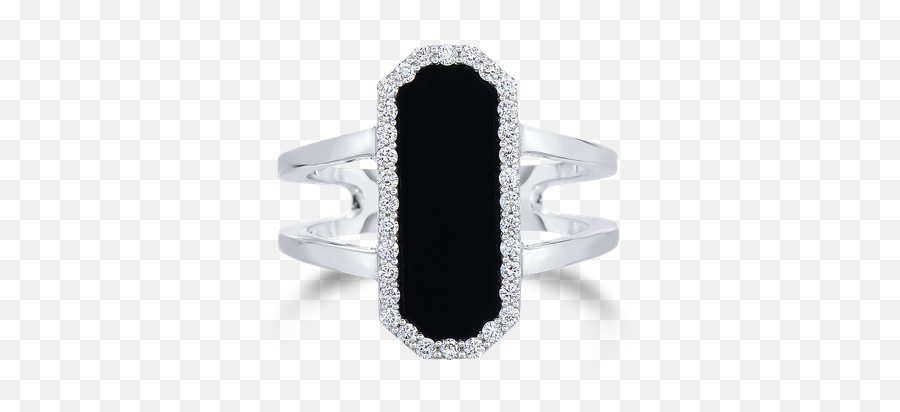 Roberto Coin Art Deco Ring With Diamonds And Black Jade - Engagement Ring Emoji,Diamond Ring Emoji