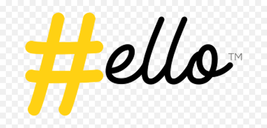 Hashtag Hello Logo Tee U2013 Hashtag Hello - Hashtag Hello Emoji,Hashtag Emoji