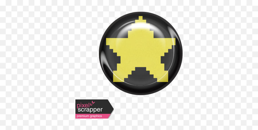 Video Game Valentine Brad - Star Graphic By Marisa Lerin Kawaii Star Pixel Art Emoji,Batman Emoticon