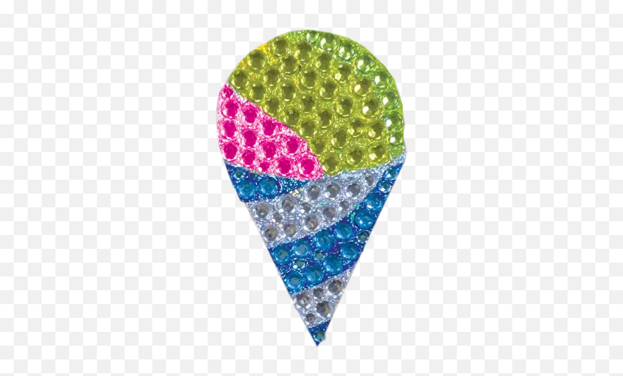 Snow Cone Rhinestone Decal - Triangle Emoji,2 Diamond Emoji