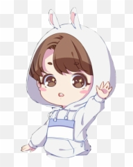 Jungkook Anime Drawings Bts - Chibi Emoji