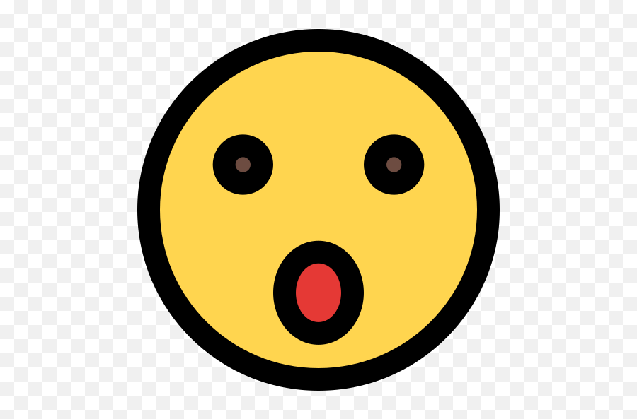 Shock - Circle Emoji,Shock Emoji