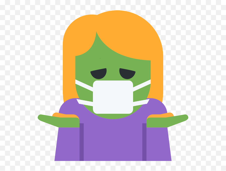 Emoji Face Mashup Bot On Twitter Person Shrugging - Fictional Character,Shrug Emoji