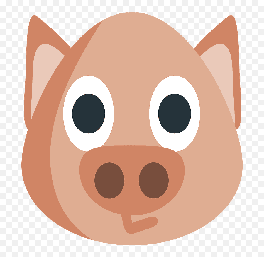 Pig Face Emoji Clipart Free Download Transparent Png - Happy,Pig Emoji